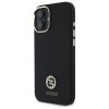 Guess GUHCP16SM4DGPK iPhone 16 6.1      czarny/black hardcase Silicone Logo Strass 4G